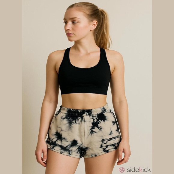 Civil Regime 100% Cotton Tie-Dye Women's Athletic Loungewear Shorts Size Small - Picture 1 of 10